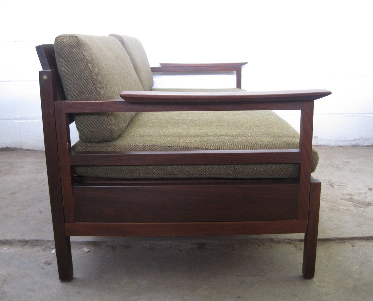 MattFragile's tweet photo. Japanese style #Kyoto Sofa Day Bed for #GuyRogers c1961 #Heals @modernshows just arrived #SmallSpaces #HarrisTweed https://t.co/W9DjUQY5QR