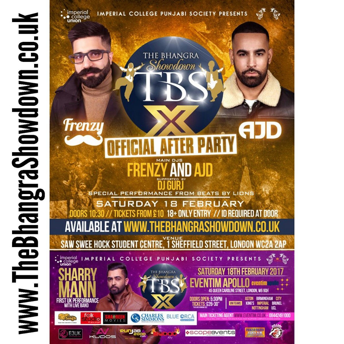 Get your official after party tickets from TheBhangraShowdown.co.uk 

Early birds all sold out!