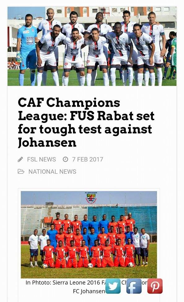 Sierra Leone Football News tweet media