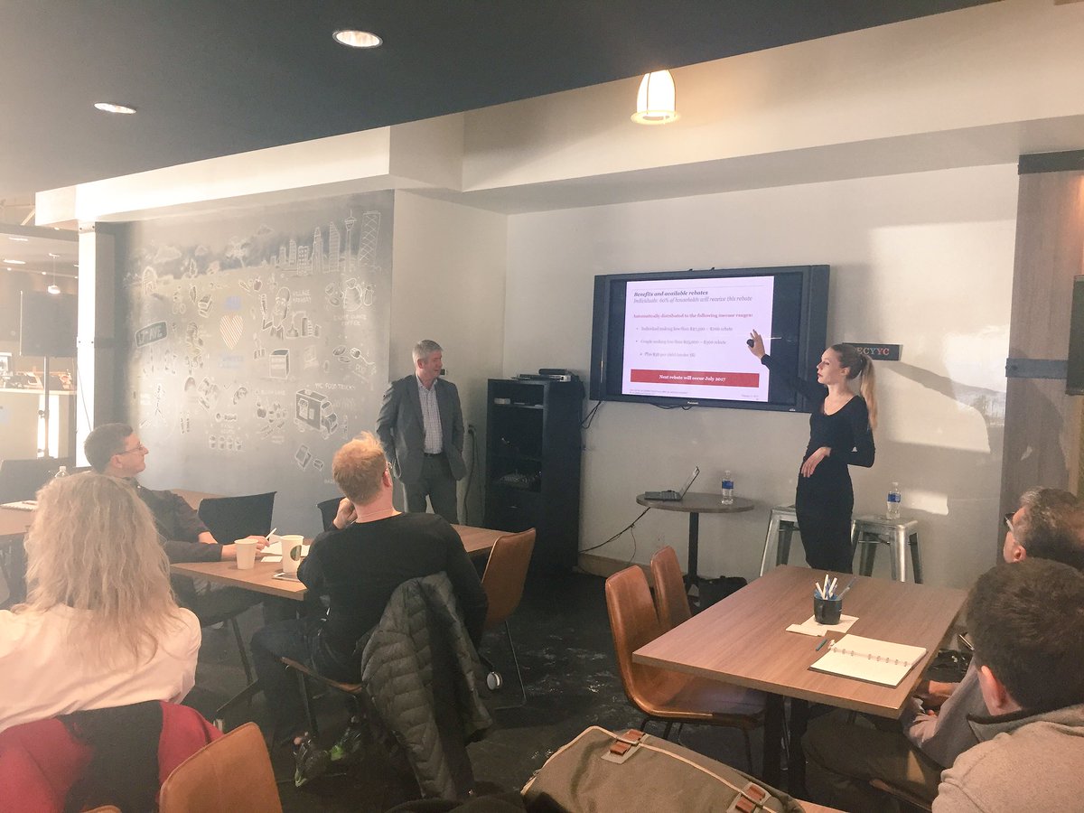 JanineRogan's tweet photo. Woot! 🎉 great session today at #ECYYC on The Carbon Tax and what it means for you &amp; your business! Thanks @JSalomons_atb! #entrepreneur#yyc https://t.co/c4VwCFqbAc