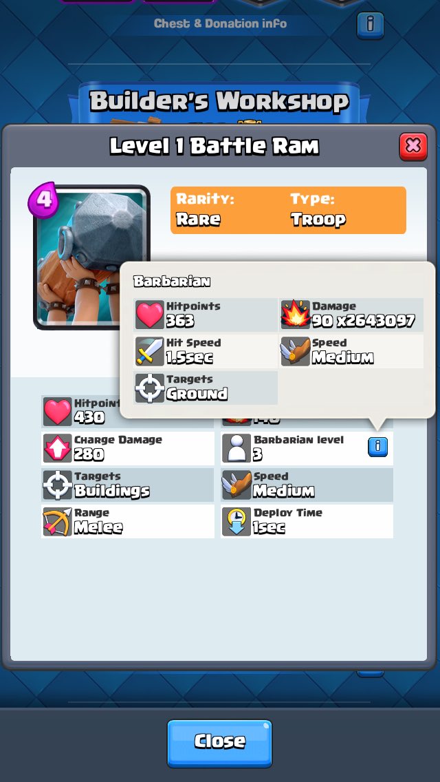 _louiscoc's tweet photo. @ClashRoyale Check out this "bug" (?)!! What does the x2643097 mean? https://t.co/uIQrEYbX9M