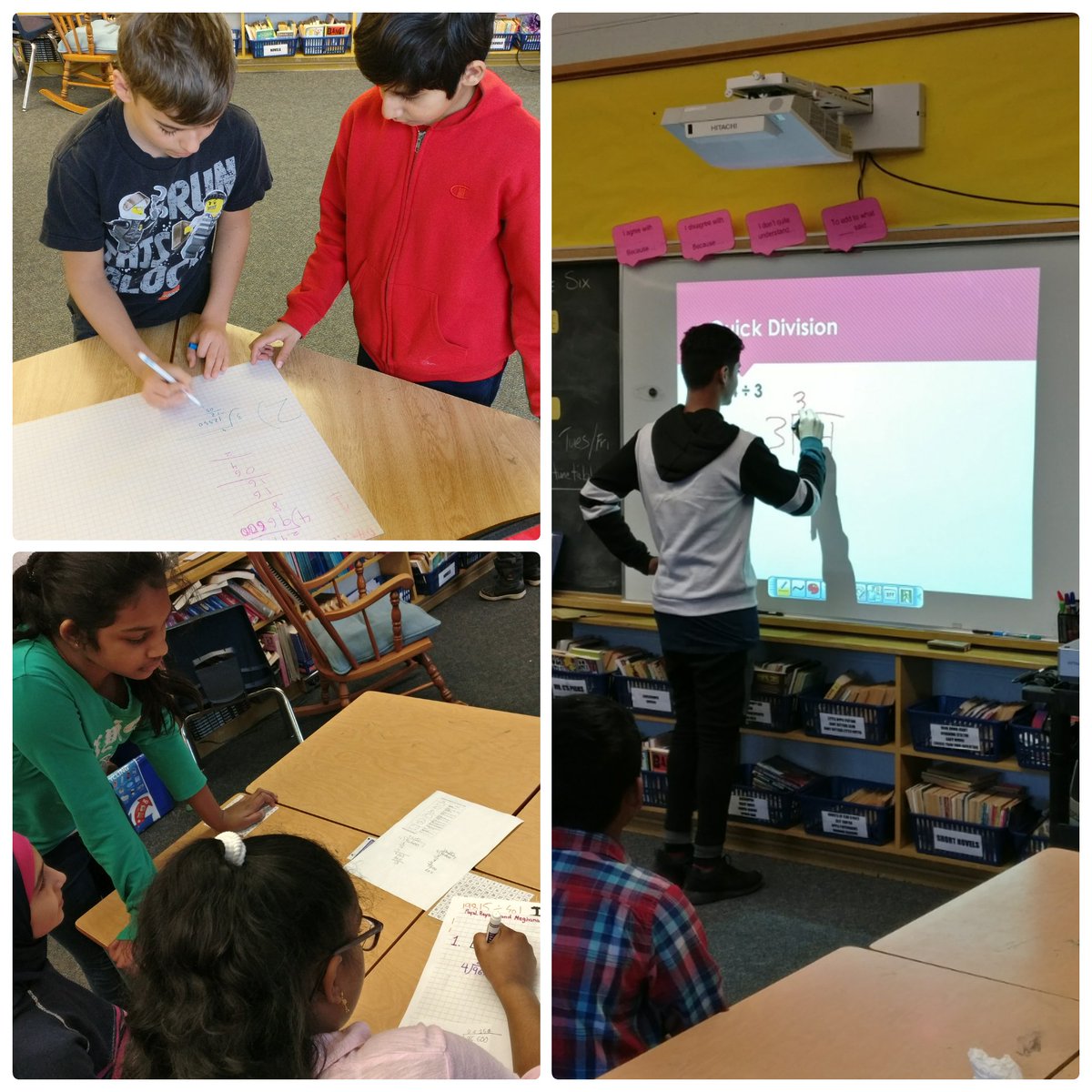 123WithMrC's tweet photo. What started out with the question "Is there a quicker way than long division?" turned into discovering short division.. #MathMakingSense https://t.co/1Bb4igO7bl