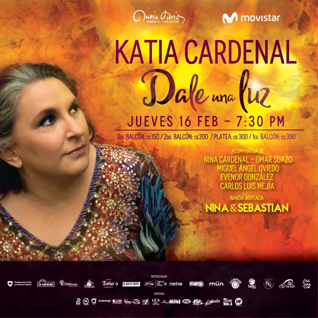 katiacardenal's tweet photo. Sabían que @ninaysebastian son mis invitados en el @teatronacional? Ellos abrirán mi concierto DALE UNA LUZ este 16.2.17, les esperamos! https://t.co/Q4kGQ4oV9L