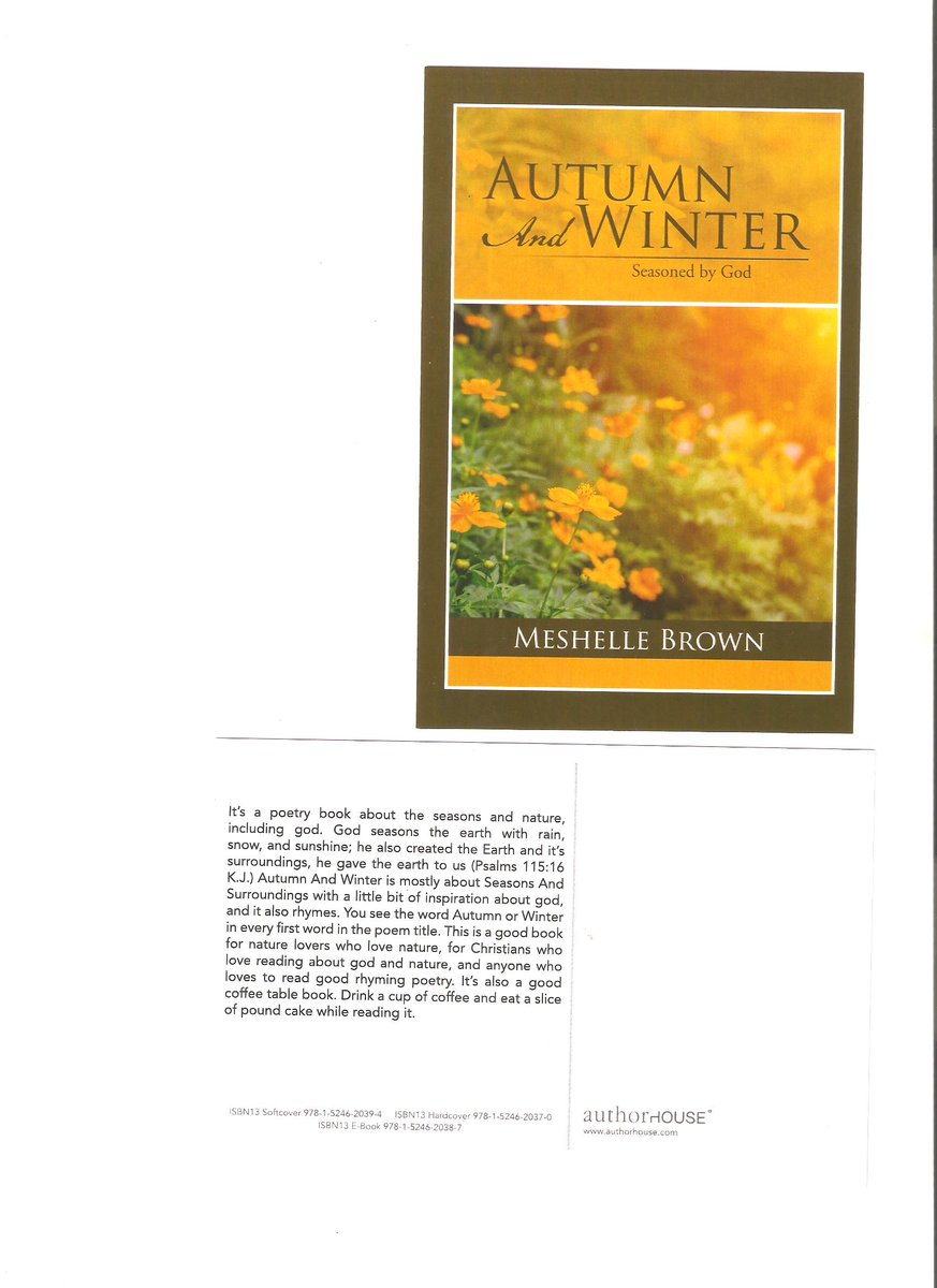 cocoashell48's tweet image. Book for sale. call authorhouse publishing 1-800-339-6000 or 1-888-519-5121. to place an order. authorhouse.com/bookstore for online orders.