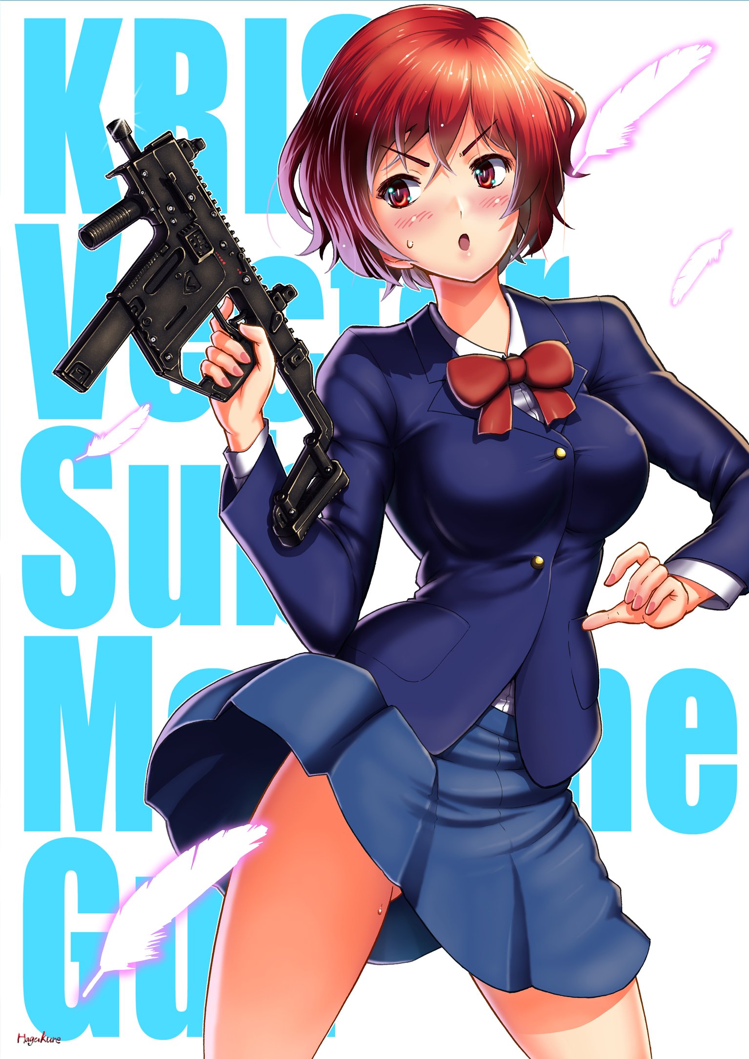 Uzivatel Number10 Na Twitteru 練習 クリスベクター短機関銃イラスト 顔のデッサンが気に食わなかったので再投下している 映画 ザ ガンマン で出てくる銃がショーン ペンのグロックしか分からなかったのがショックで 敵方の銃 でカッコいいのを調べて描いた