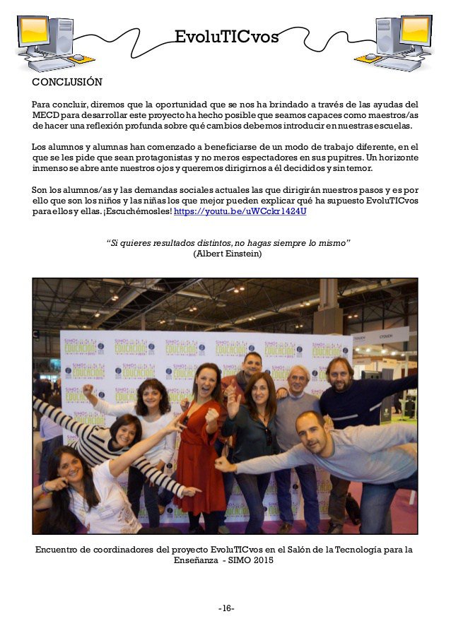 JoseAlberMartin's tweet photo. Premio Nacional de Educación- Proyecto EvoluTICvos https://t.co/7cdkGqKEjU https://t.co/1EIGLbmY0o