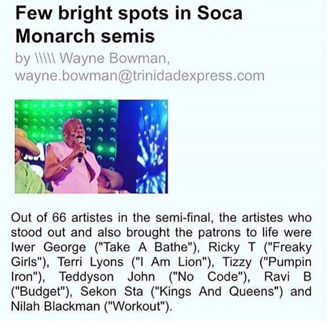 drchatakmatak's tweet photo. #ISMChubble-rs, dey for real?!?! I doh feel dem was watchin de same show. #Tizzy, #Teddyson &amp; #RaviB?!?! And is 66 ppl we #BadTalk??? 😂😂😂 https://t.co/L0OChLewdA