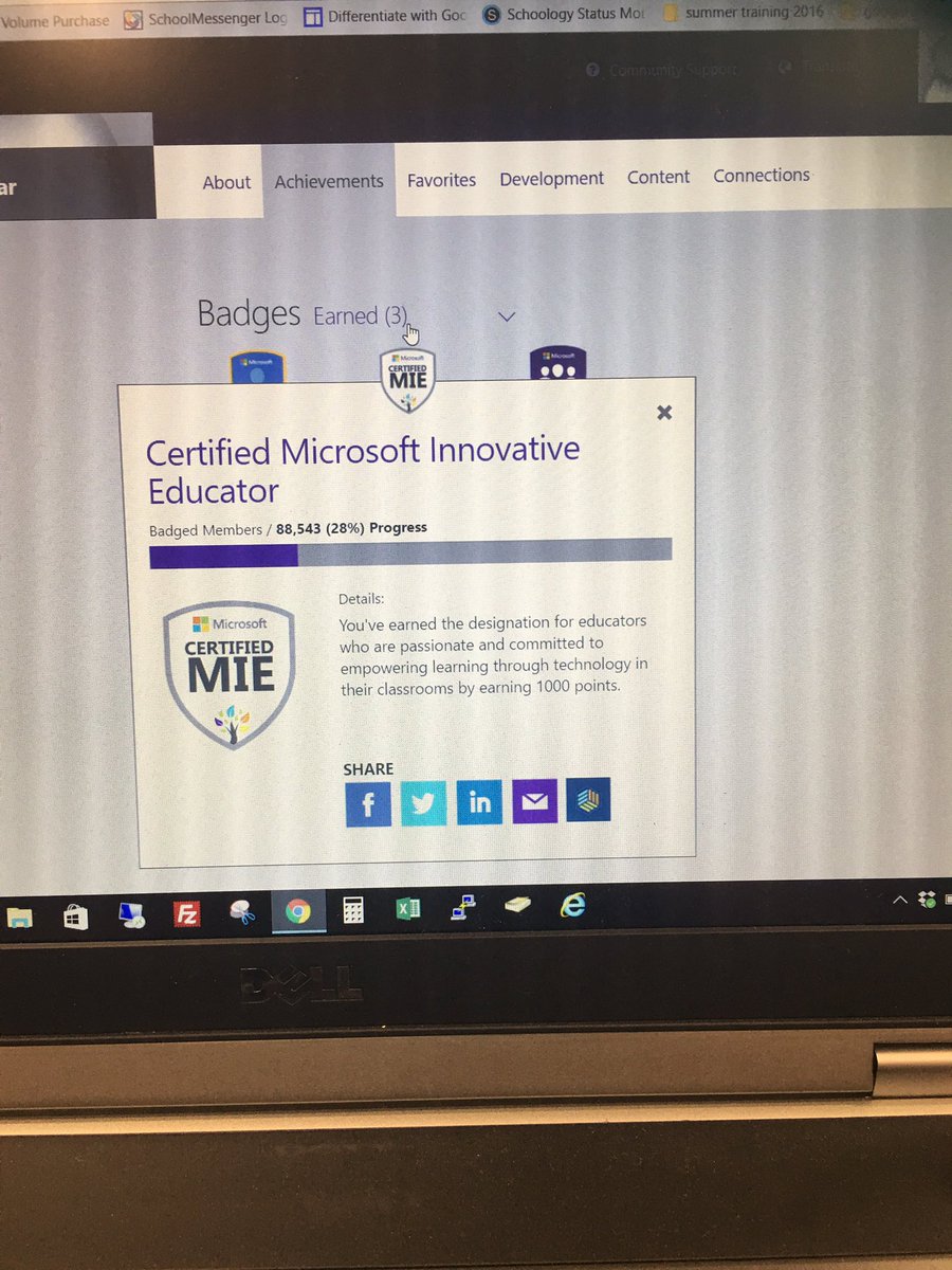jartex09's tweet photo. Badge achieved! #MSFTEDU #TCEA2017 https://t.co/b3gnkNYPIe