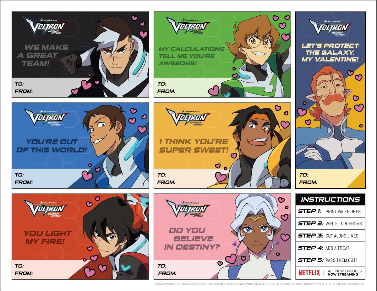 Voltron Valentine's Day Cards! by VoltronLD-Fans on DeviantArt