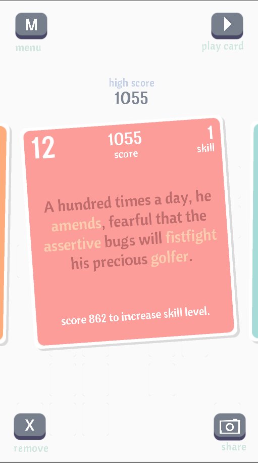 sokkelogame's tweet photo. The life of a caddy in the jungle. #sokkelo #indiegamedev #cardgame #wordgame #videogames #gamedev #unity3d #ios #android #mobile https://t.co/d6iLTGdKHp