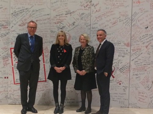 Through sport we can build partnerships for change &amp; awareness raising on #HIV. Great 2 partner w/ <a href="/TimeaOfficial/">Timea Bacsinszky</a> moving this forward!