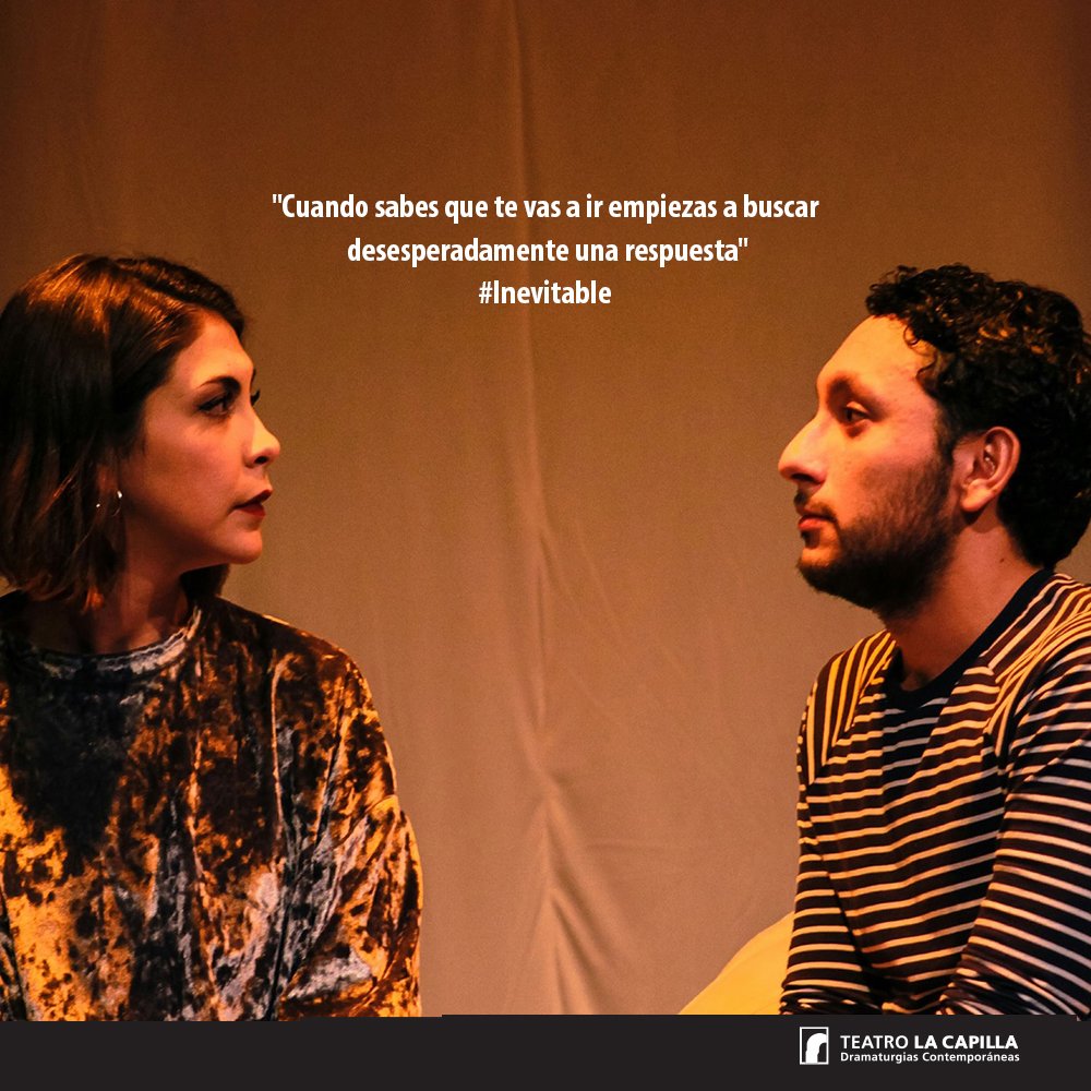 LaCapillaTeatro's tweet photo. Ellos tienen algo que platicar... #Inevitable de @tradicionalesmx Miércoles 8pm. https://t.co/utfFhICPsX https://t.co/rM8uN8uble
