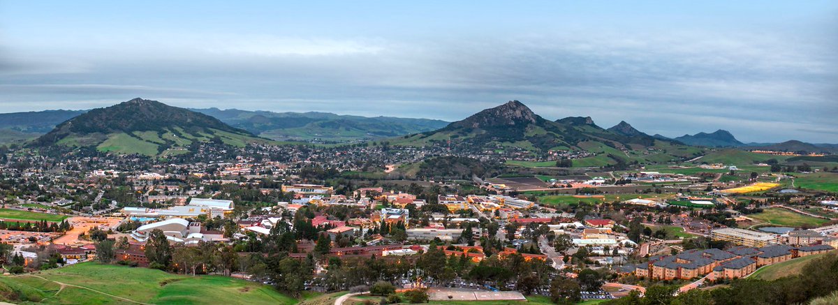CalPoly's tweet photo. Cal Poly San Luis Obispo made the list of the top 5 Most Beautiful College Towns In America! https://t.co/ddjWOgu7rI #CalPolyProud https://t.co/zwQBClQFJd