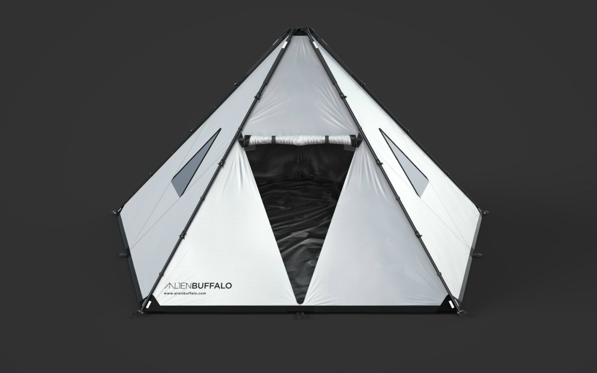 helloPopMule's tweet photo. Triangular Pyramid-like Dwelling - Alien Buffalo Tent - https://t.co/NHiDp7UcfI https://t.co/XenRwPPGP9