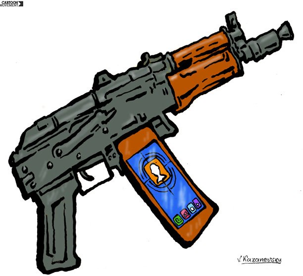 GeorgeShiber's tweet photo. The #iGun: coming to a store near you in #America, or better: use your #iAppStore! Great for kids: K-12 under Betsy #DeVos
@cartoonmovement https://t.co/RKYW13Dn8I