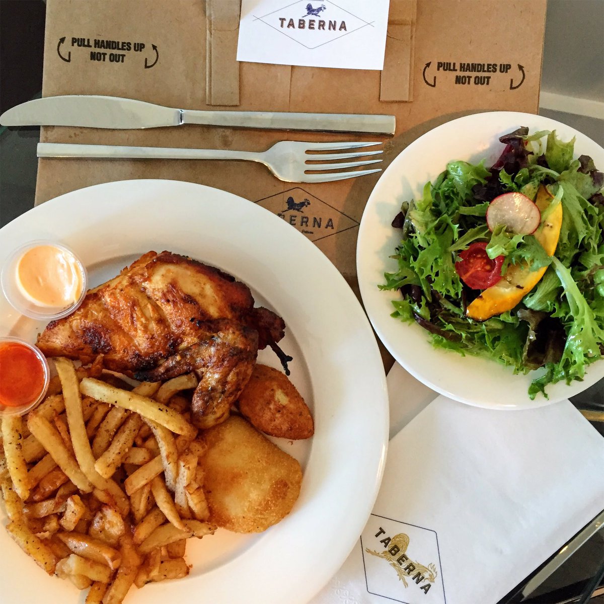 Whether taking in the #Portuguese #tavern ambiance or taking lunch to go #oldmtl's #tabernamtl never disappoints. #aboutmtl #yourcityliving