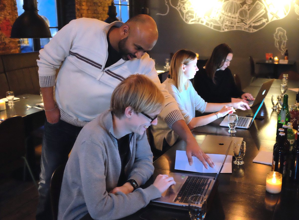 code_conf's tweet photo. Our 1st CoDe Café on #Git Phlow: pretested integration plugin, GitHub token generation… and burgers - all in one cosy evening! #codeusers https://t.co/c43TMgzlP8