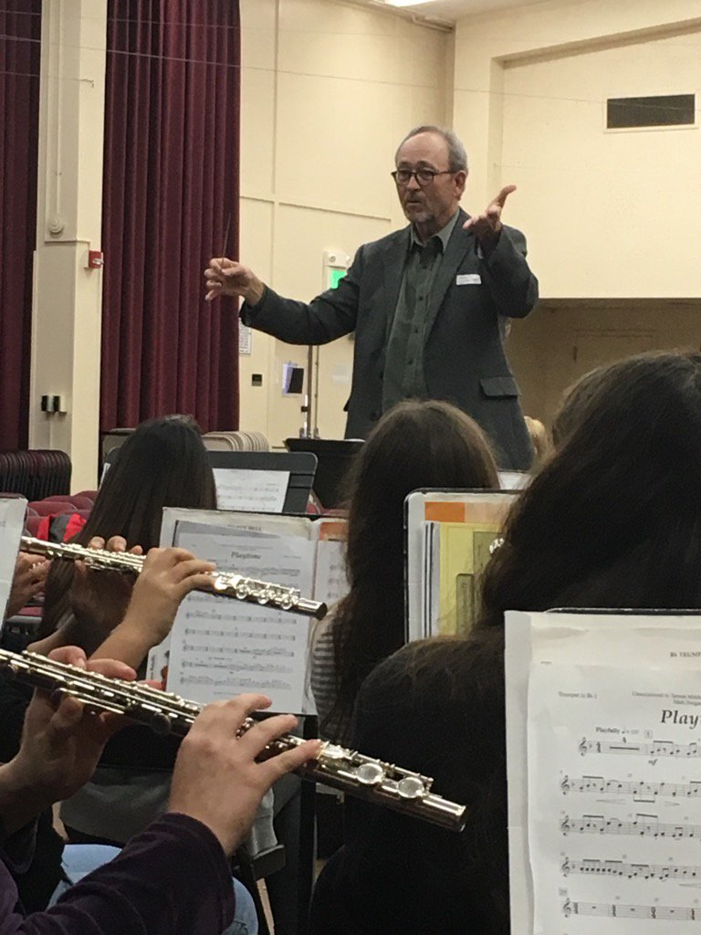 PAUSDMusic's tweet photo. Terman MS 7th &amp; 8th gr band #pausd premieres a composition by visiting composer Walter Cummings. https://t.co/16XMwXTd7G
