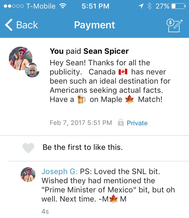 Hey <a href="/PressSec/">Karoline Leavitt</a>! In times like these, we're sure the #Canadian thing to do is say "thanks" and buy you a beer. Because you could sure use one.