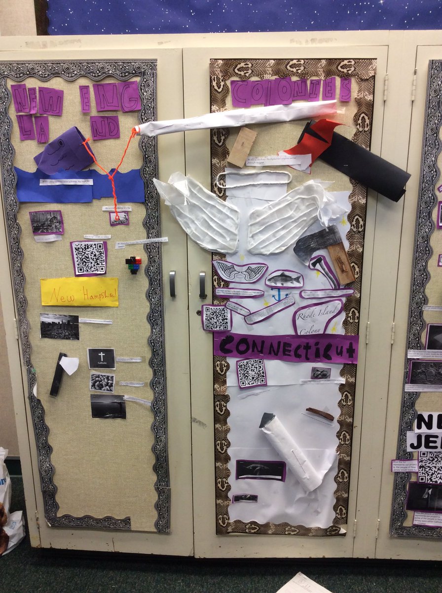 room19pandas's tweet image. Creating 3D brochures explaining the climate, jobs, available resources and more of the 13 original colonies!