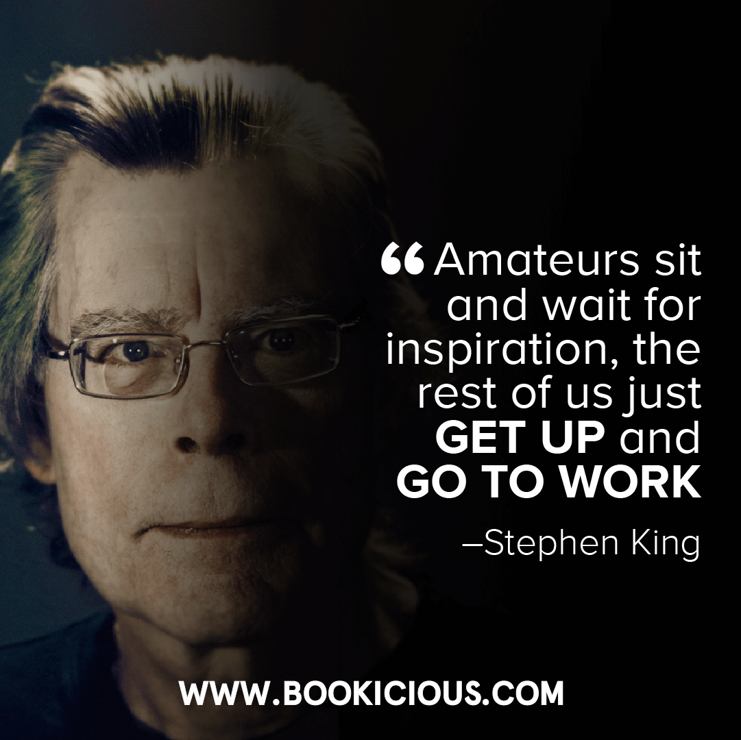 bookicious's tweet photo. Amateurs sit and wait for inspiration, the rest of us just GET UP and GO TO WORK 👊🏻💪🏻 https://t.co/nmVgvoUatZ