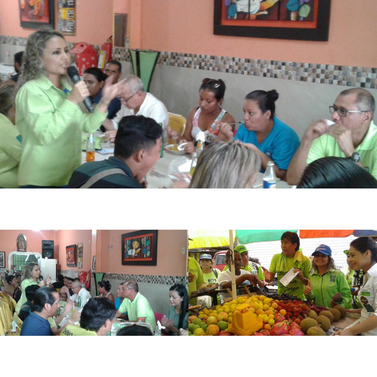 Almuerzo en Pascuales junto a nuestro querido <a href="/JorgeGlas/">Jorge Glas</a>  y la militancia del distrito 2 <a href="/MashiRafael/">Rafael Correa</a> @apguayas <a href="/Lenin/">Lenín Moreno</a>
