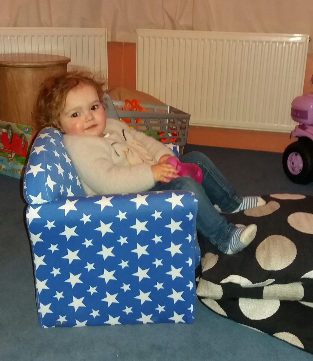 LouiseSharpe1's tweet photo. Feet up after a hard day of playing with my toys #twinkle #ourlittlestar #starchair https://t.co/RjGBGkDr9f