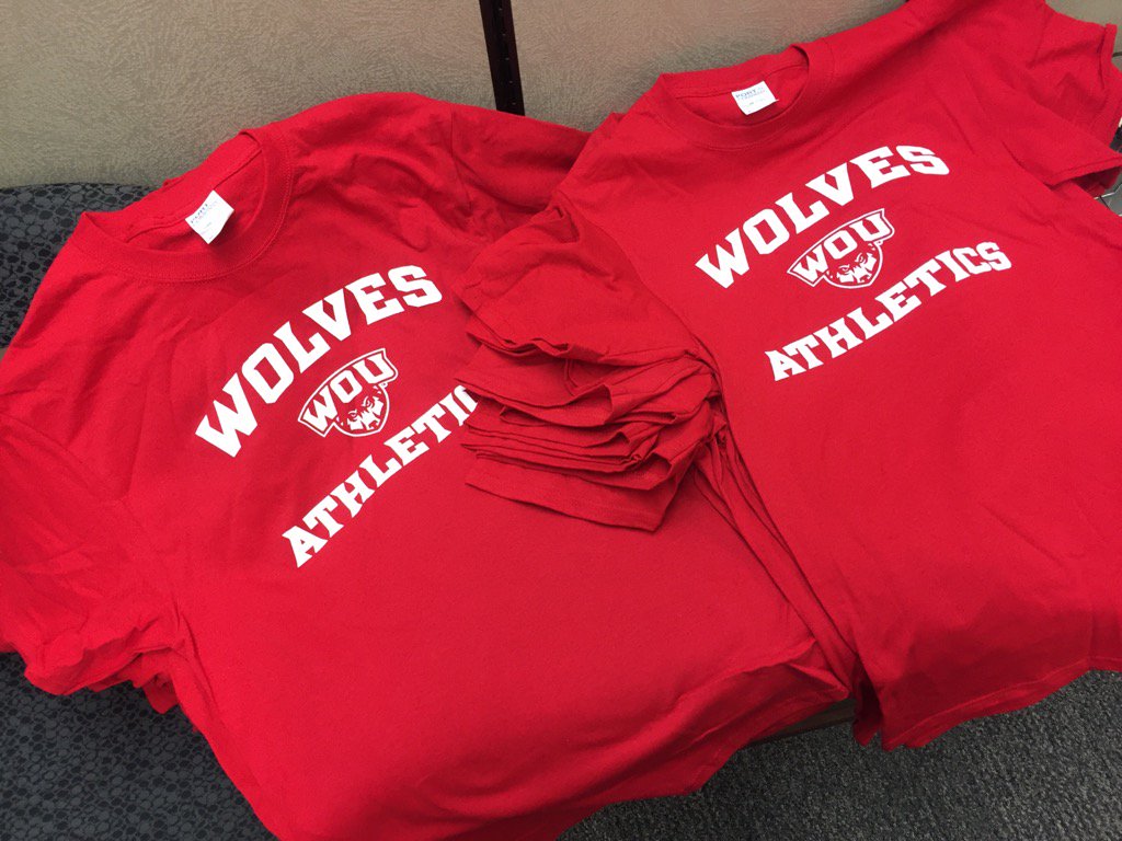 WOUWBB's tweet photo. Prepping for tonight's RED OUT!!!!!! Come join us at 7pm in NPE for a FREE tee! https://t.co/MNthtpu6oc
