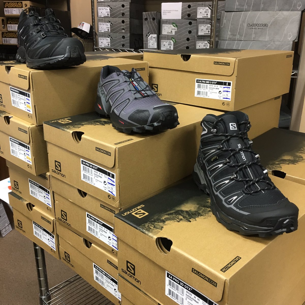 We now carry Salomon. Come by to check them out! <a href="/SalomonSports/">Salomon</a> #trailrunning #hiking #hikingboots #shoplocal #outdooradventures #nashville