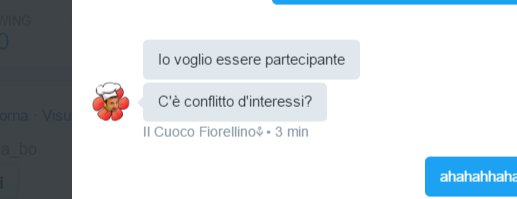Giulianoebasta's tweet photo. SONDAGGIO SERIO 
@CuocoFiorellino VORREBBE PARTECIPARE A #PresidentTwitter 2017 ma è anche organizzatore secondo voi https://t.co/F08jYHlVSf