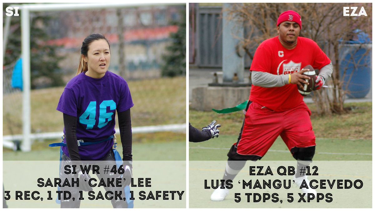 BMFLFootball's tweet photo. #BMFL #WINTER #SUNDAYELITE #HEAVYWEIGHT #WEST #PlayersOfTheWeek WK4: FEMALE POW: SI WR #46 Sarah Lee
MALE POW: EZA QB #12 Luis Acevedo https://t.co/7MrZCsypaf