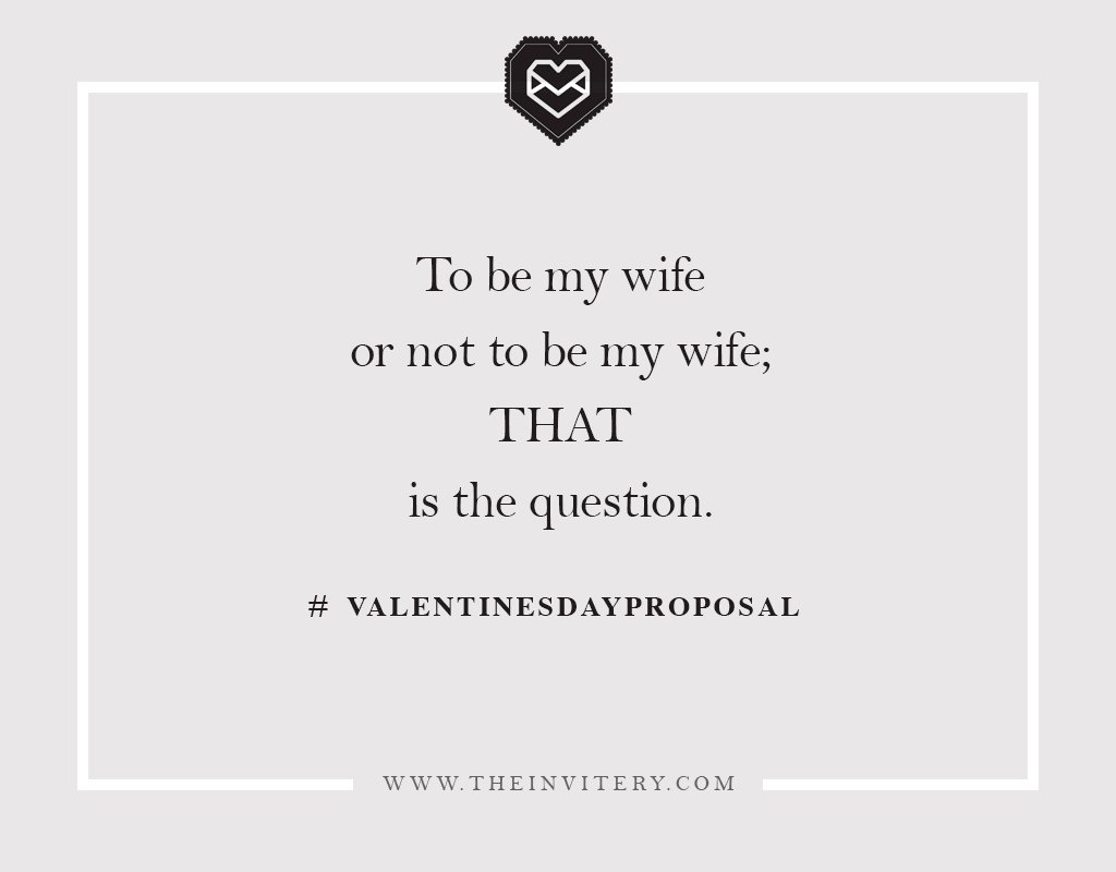 TheInvitery's tweet image. Popping the question on #ValentinesDay? I do wonder just exactly how many ladies become a #bridetobe every year on February 14th. Don't you?