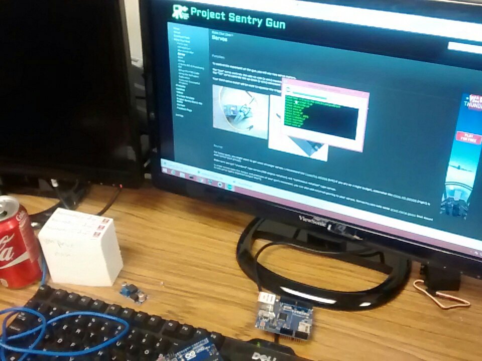 maniarib's tweet photo. Back in the #TempleRobotics lab today to work on our #engineersweek project. Autonomous nerf sentry gun. https://t.co/ba4vwmP24J
