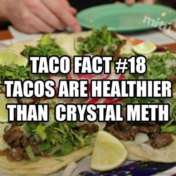Blackallica's tweet photo. In honor of Taco Tuesday a taco fact. https://t.co/HAbFci8nMF
