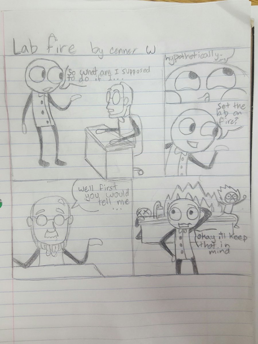 ConnerComics's tweet image. Lab fire