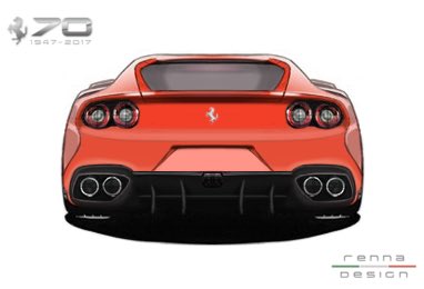 Mark15_ITA's tweet photo. My latest proposal for Ferrari's upcoming flagship V12,the so called #F12M ! #Ferrari #Supercar #F152M #RennaDesign #CarDedign #Sketch #Idea https://t.co/i7VAJejGEC