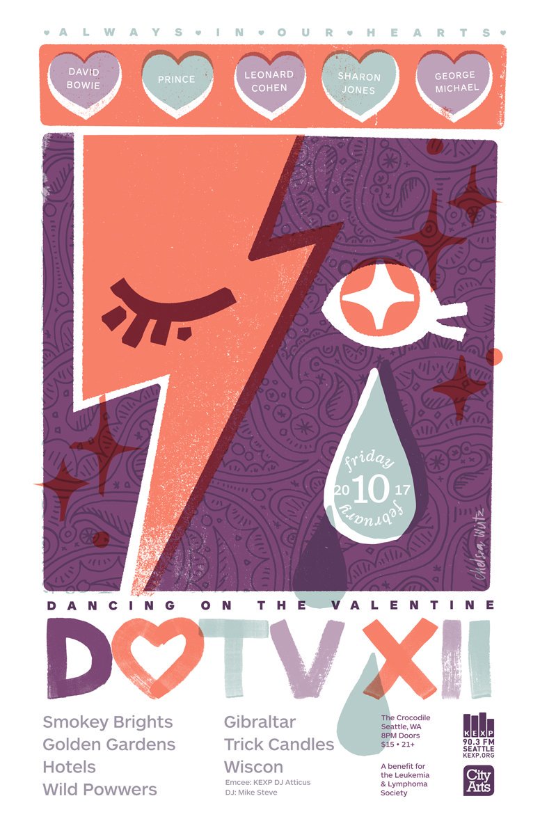 .<a href="/DOTVSea/">Dancing On The Valentine</a> this Fri! Local bands playing cover tributes to artists we lost in 2016 including Bowie, Prince, and more! ticketf.ly/2l1sbBt