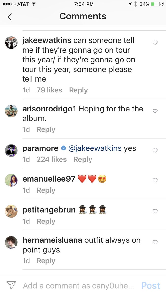 CYHMorg's tweet photo. Paramore confirmed they are going on tour this year. 😊#paramore #paramoretour #wehearyou #cyhm #sharewithoutfear https://t.co/Ba741MRlAU
