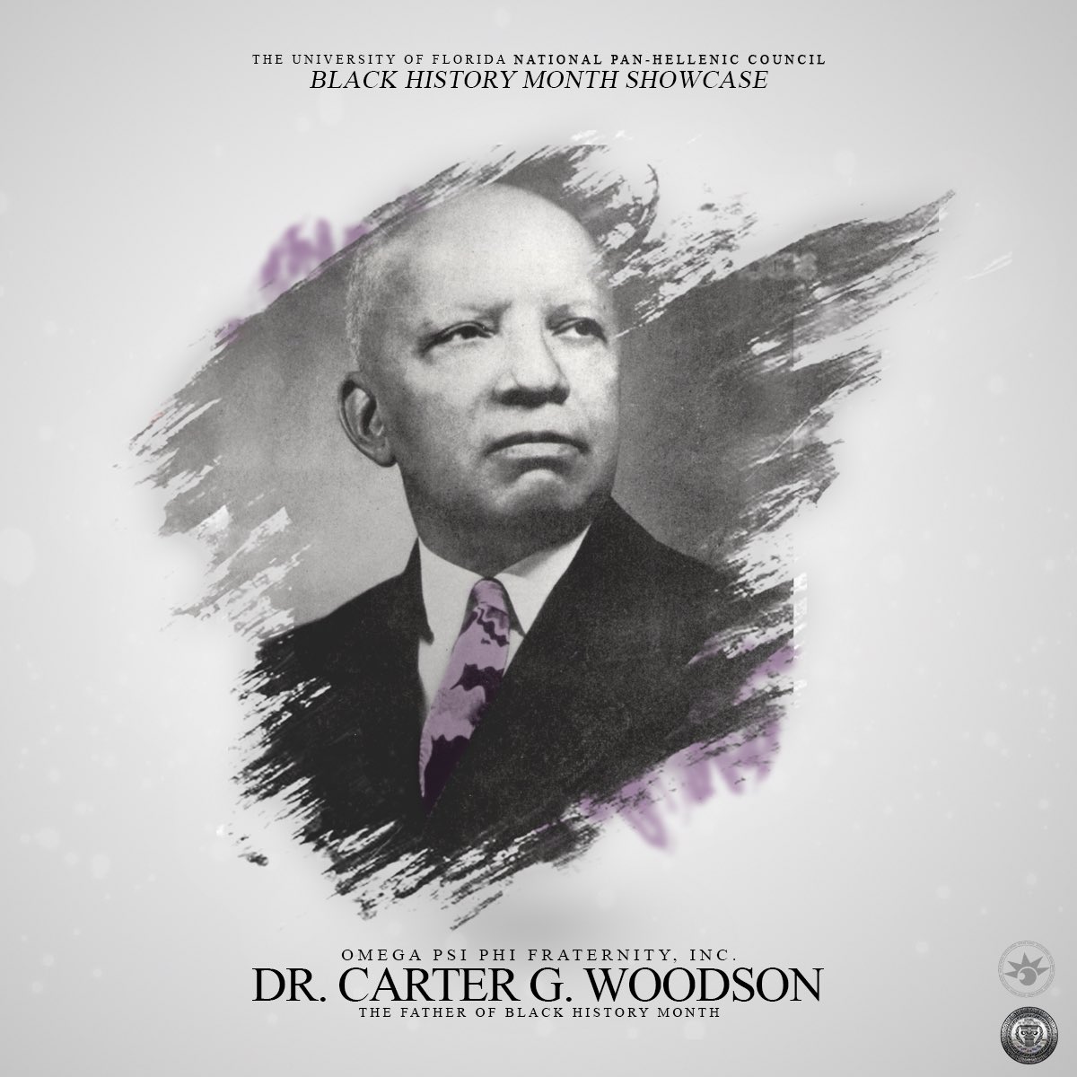 Dr. Carter G. Woodson is the second African American to earn a PhD at Harvard University. He is credited with being the founder of BHM