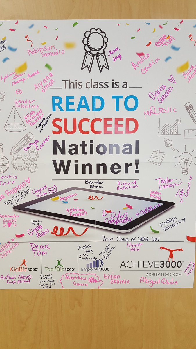 CooperCityHigh's tweet photo. Celebrating Literacy Week with our National ACHIEVE winners from Ms. CABRERA' S PER 7 class.   So proud of all of your efforts .#COWBOYPRIDE https://t.co/ohEM7tp1vp