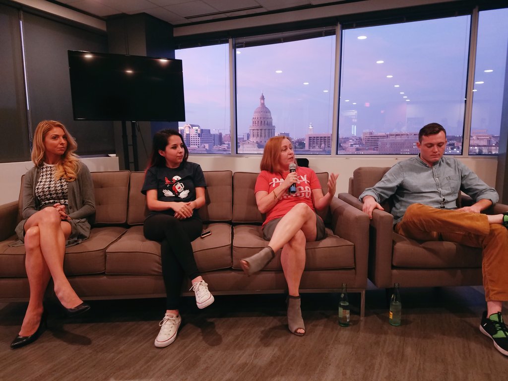 StageMcnulty's tweet photo. Checking out the amazing talk with #PROverCoffee, featuring some of my favorite people! #VR #VROverCoffee #360Video #VirtualReality https://t.co/3LnTPjG90u