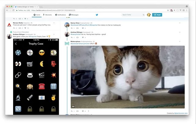 Prueba una visualización alternativa de Twitter con esta extensión bit.ly/2k0u7Ks