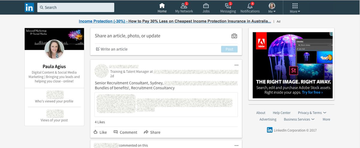 _STails's tweet photo. LinkedIn's new layout is here in Oz - time to revamp and optimise the ol' #LinkedIn profile again! #SocialNetworking #ContentMarketing https://t.co/CMg9obooP4
