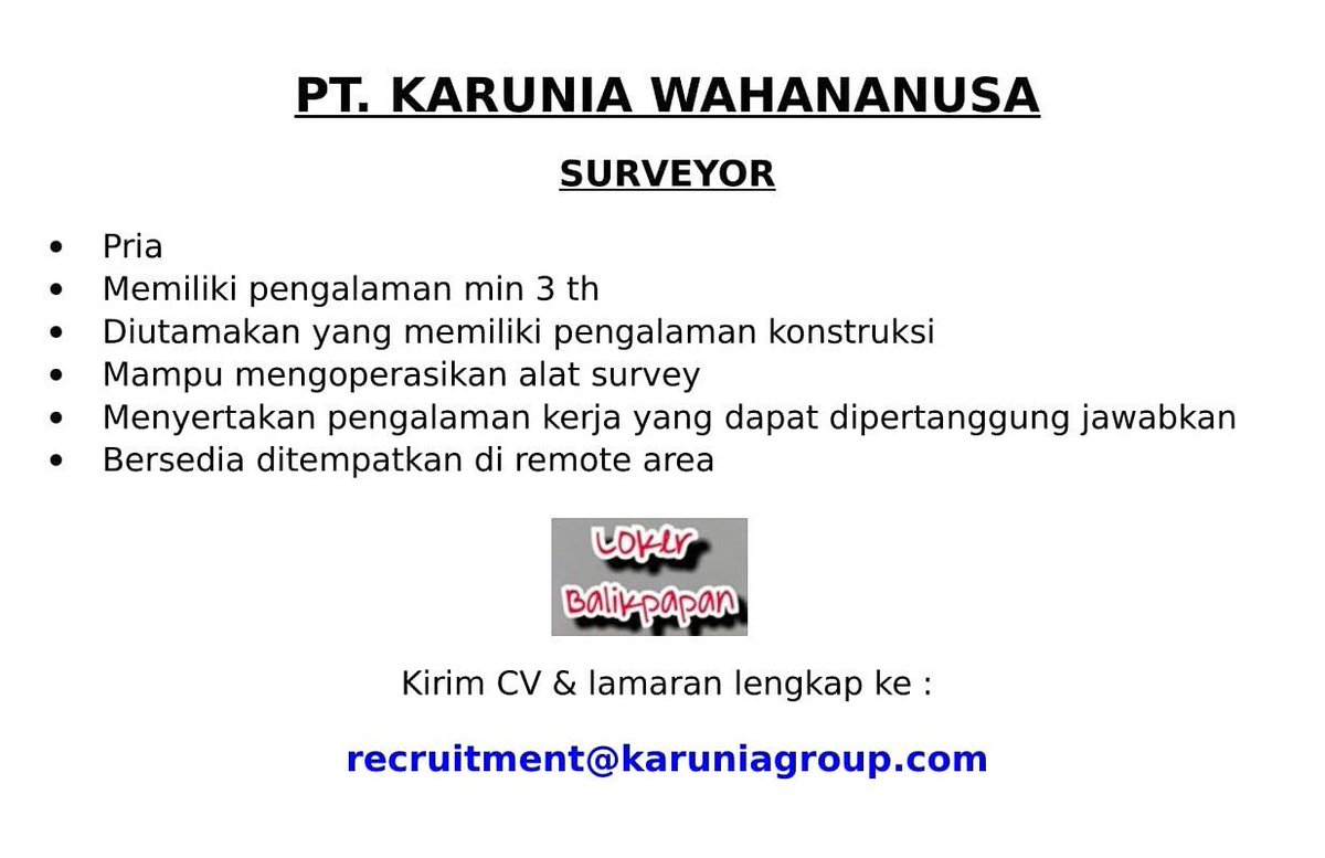 #loker_bpn
#infobalikpapan
#balikpapan