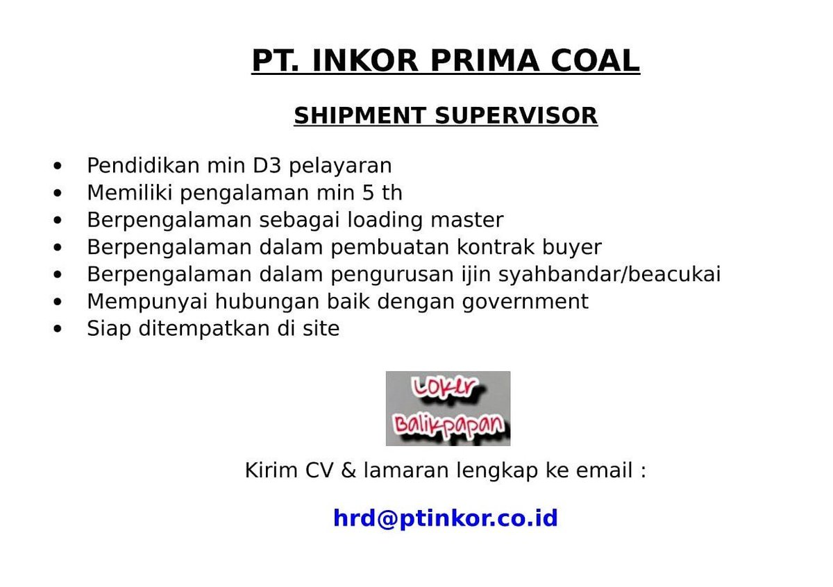 #loker_bpn
#infobalikpapan
#balikpapan