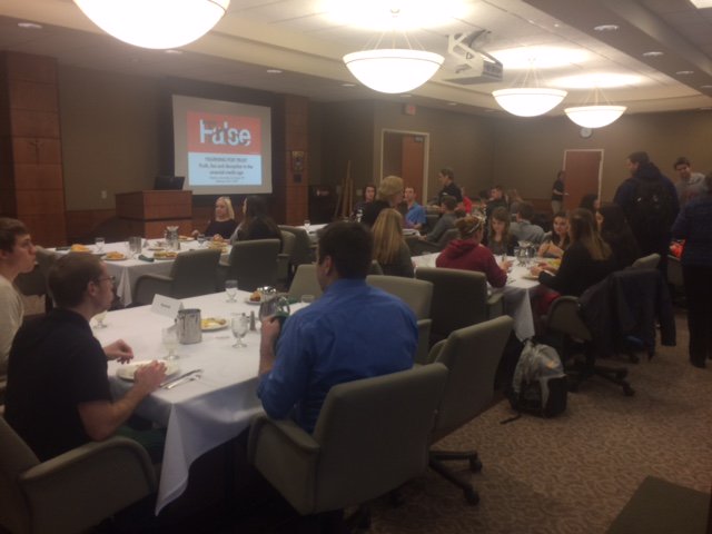 An exciting day on campus! <a href="/Viterbo_Univ/">Viterbo University</a> students had the opportunity to hear from <a href="/FrankJOswald/">Frank J. Oswald</a> at this year's Business Ethics Lectureship.