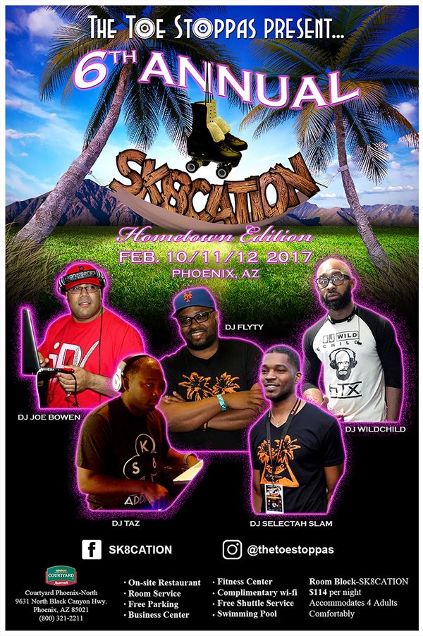 PhxSoul's tweet photo. Tickets on sale now for Arizona's Largest Adult Skating Party - The #SK8CATION - on Feb 10-12:  https://t.co/XhhxeKgro1 https://t.co/ITNY8fdHGy