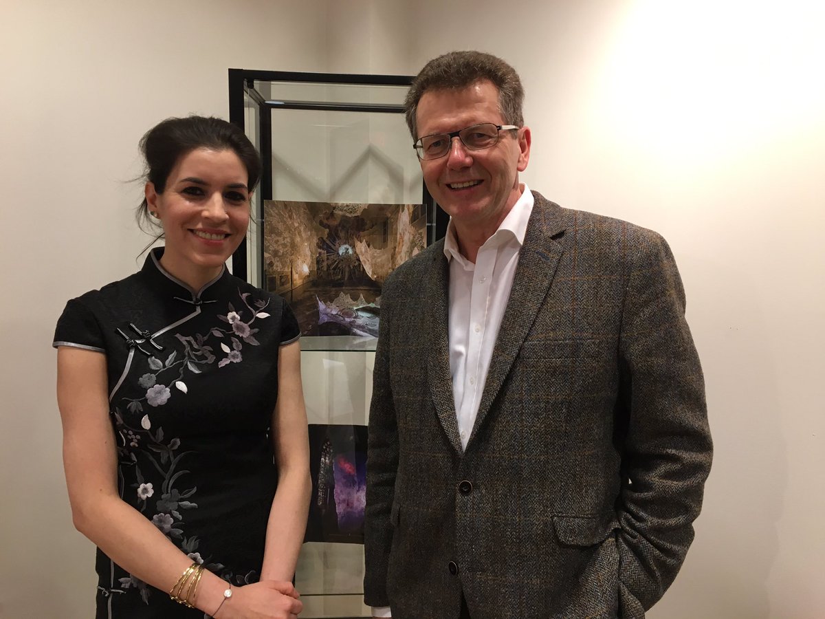 WaldnerWolfgang's tweet photo. Meeting Vienna & NYC based Slovenian artist #EvaPetric at opening of her exhibition at Slovenian Embassy in DC @SLOinUSA https://t.co/RGsFpuz2E2