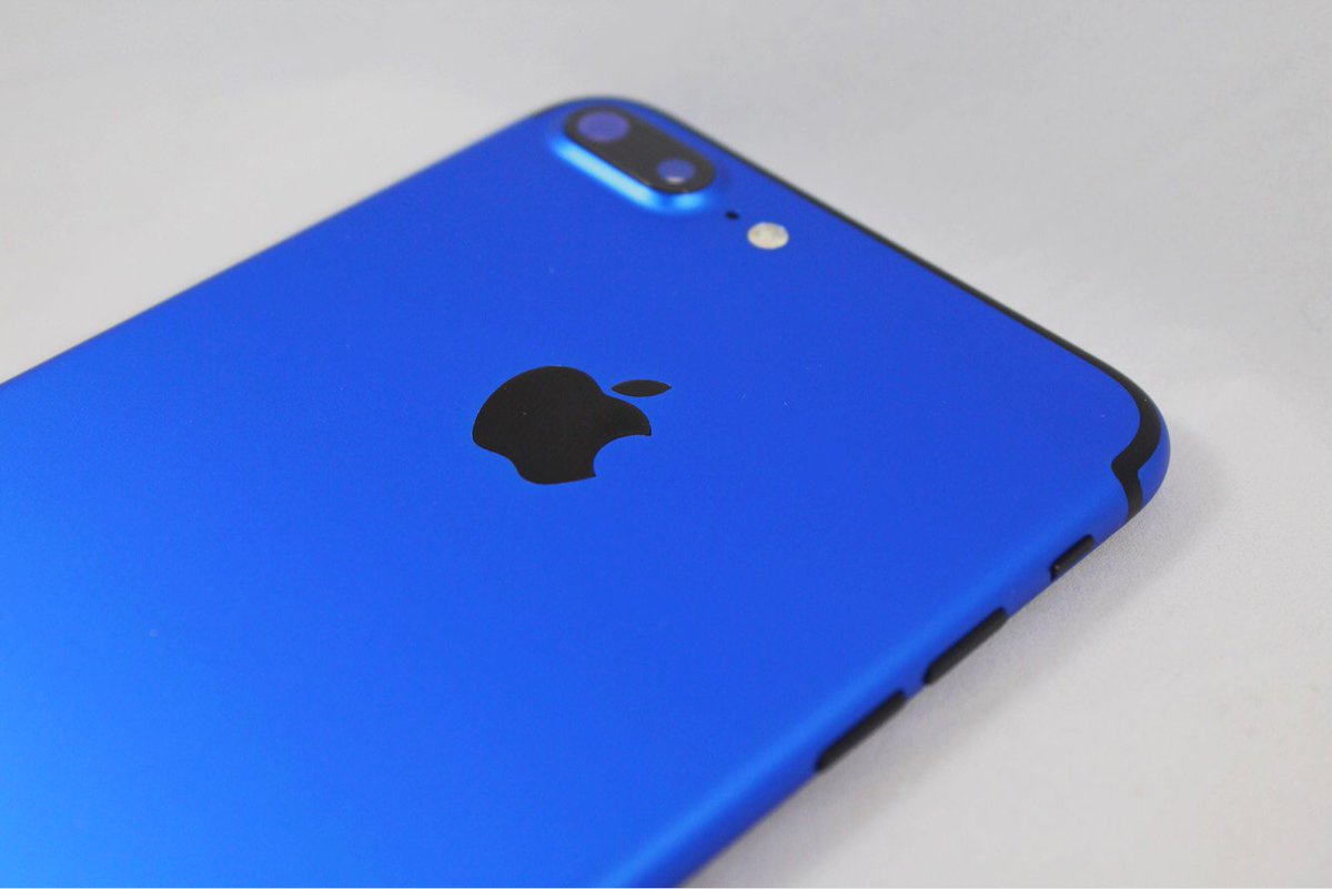 Custom 🔹Midnight Blue 🔹7 plus for Cedric Penn out in Georgia! Thanks for trusting us with your iPhones 📱 #iphone #elite #atlanta #mlm