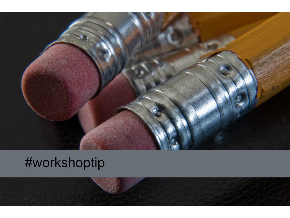 IeneLammers's tweet photo. #workshoptip De belangrijkste sleutel tot succes bij het geven van workshops is: schrappen, schrappen, schrappen. https://t.co/6sDFVpy9Uv